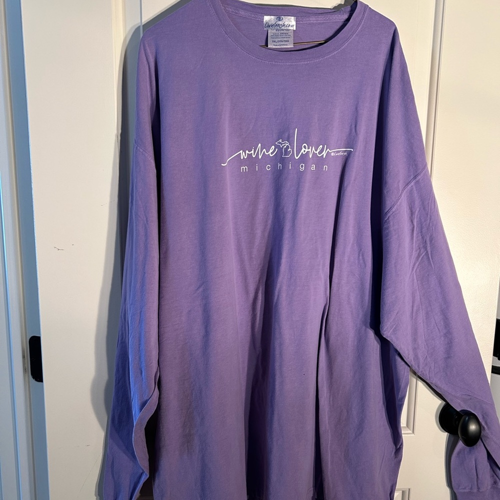 Livnfresh Lavender Long Sleeve Top -Size 4X
